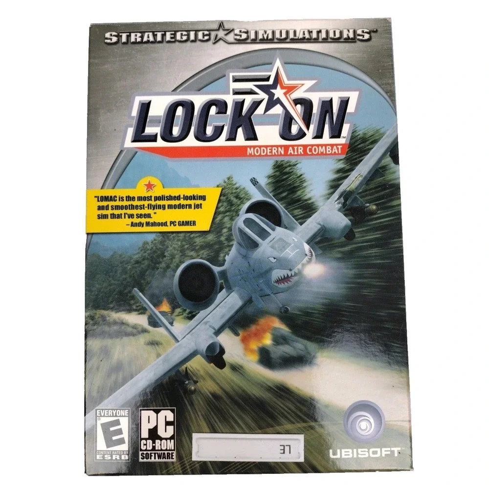 Lock On Modern Air Combat Strategic Jet Fighter War Game PC Game Tall Box CIB